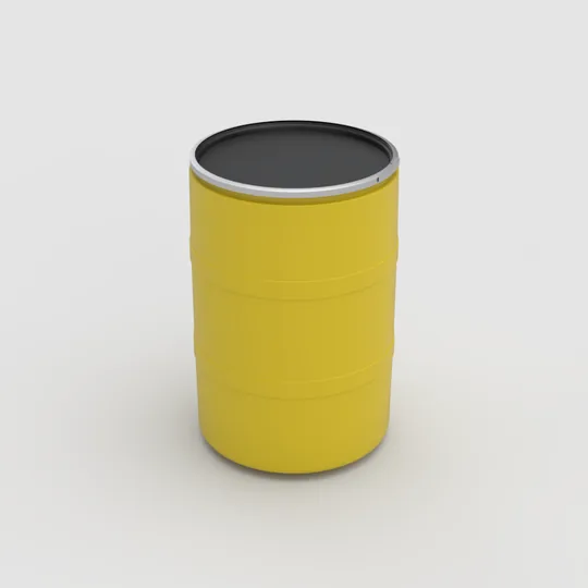 tambo-plastico-200-litros-abierto-amarillo-tapa-negra-plastank
