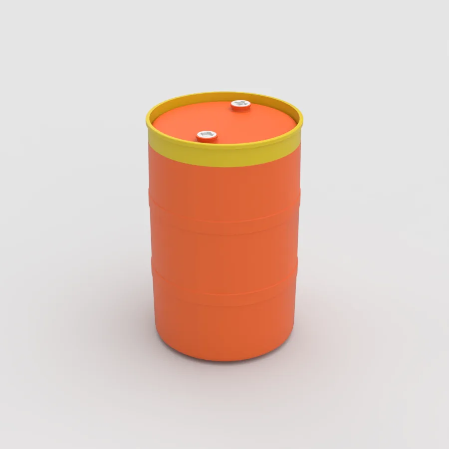 tambo-plastico-200-litros-anillo-amarillo-tambo-naranja-plastank