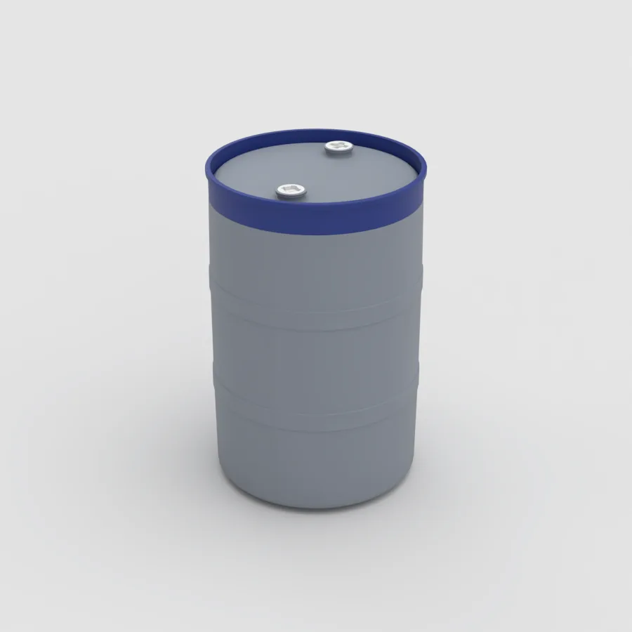 tambo-plastico-200-litros-anillo-azul-marino-tambo-gris-plastank
