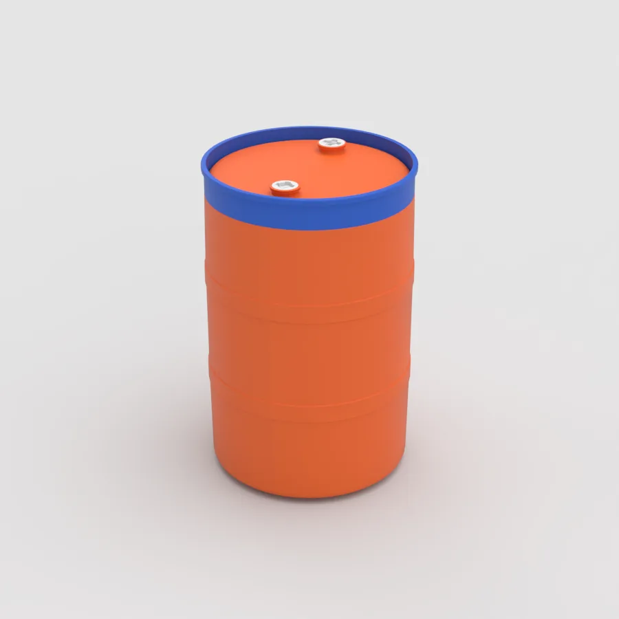 tambo-plastico-200-litros-anillo-celeste-tambo-naranja-plastank