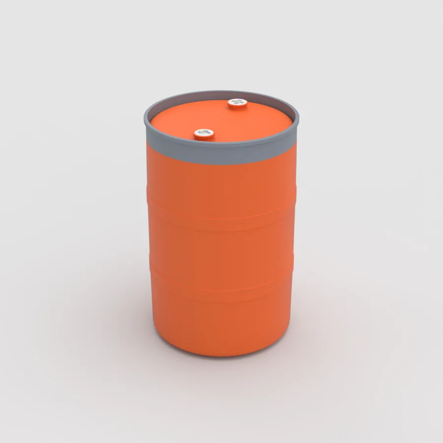 tambo-plastico-200-litros-anillo-gris-tambo-naranja-plastank